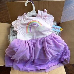 Cat & Jack Toddler Girls Rainbow Tulle Dress  2T Reseller Case Pack Lot of 12